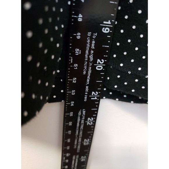 Carolyn Taylor Womens Size M Polka Dot Black and White Short Sleeve Cotton - Picture 2 of 7